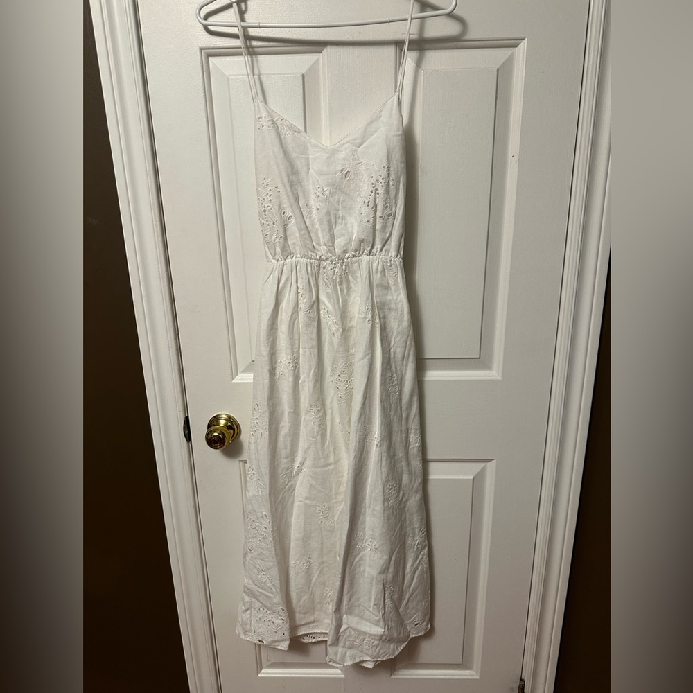 Brand new white summer open back Zara dress
